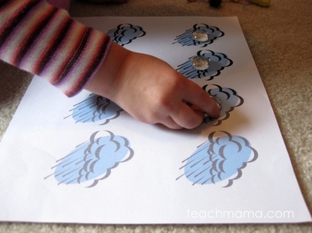 early literacy and math grid games sunny rainy | teachmama.com