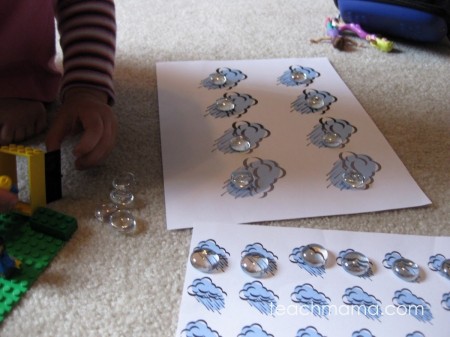 early literacy and math grid games sunny rainy | teachmama.com