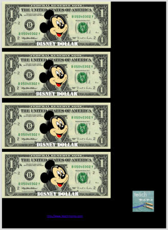 disney dollars | teachmama.com