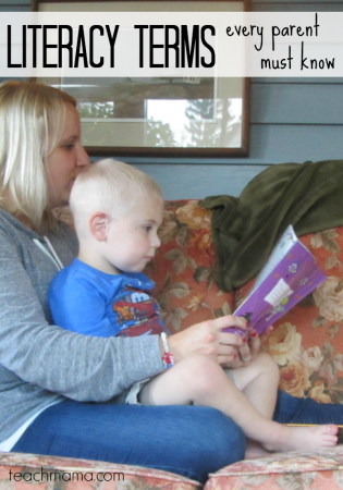 literacy terms every parent must know