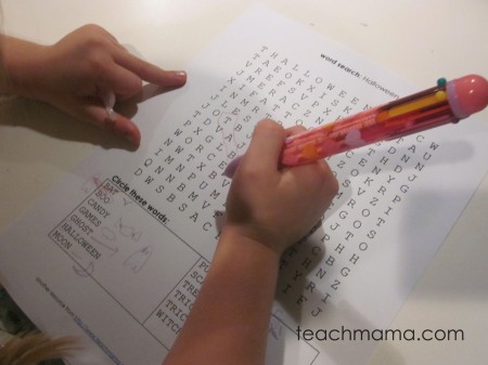 word searches for early literacy learning | teachmama.com