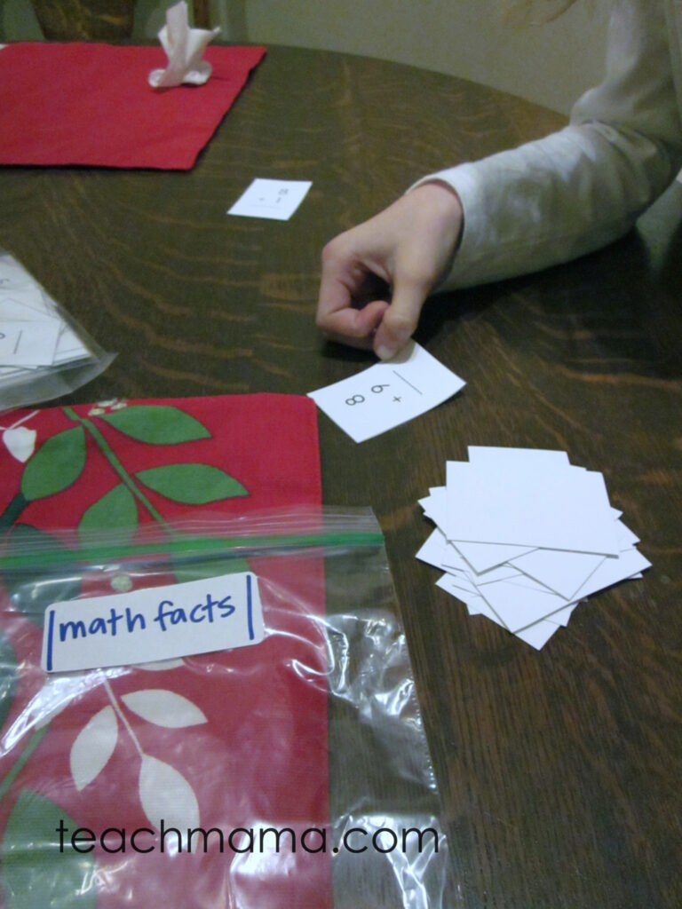 mastering math with mini math facts