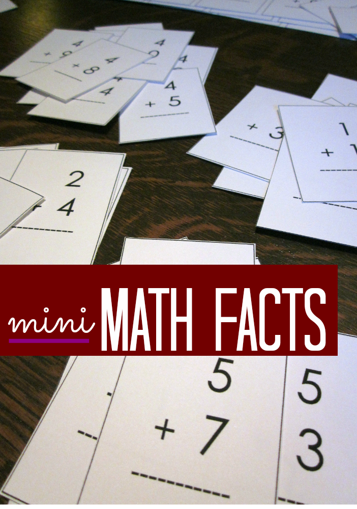 mastering math with mini math facts