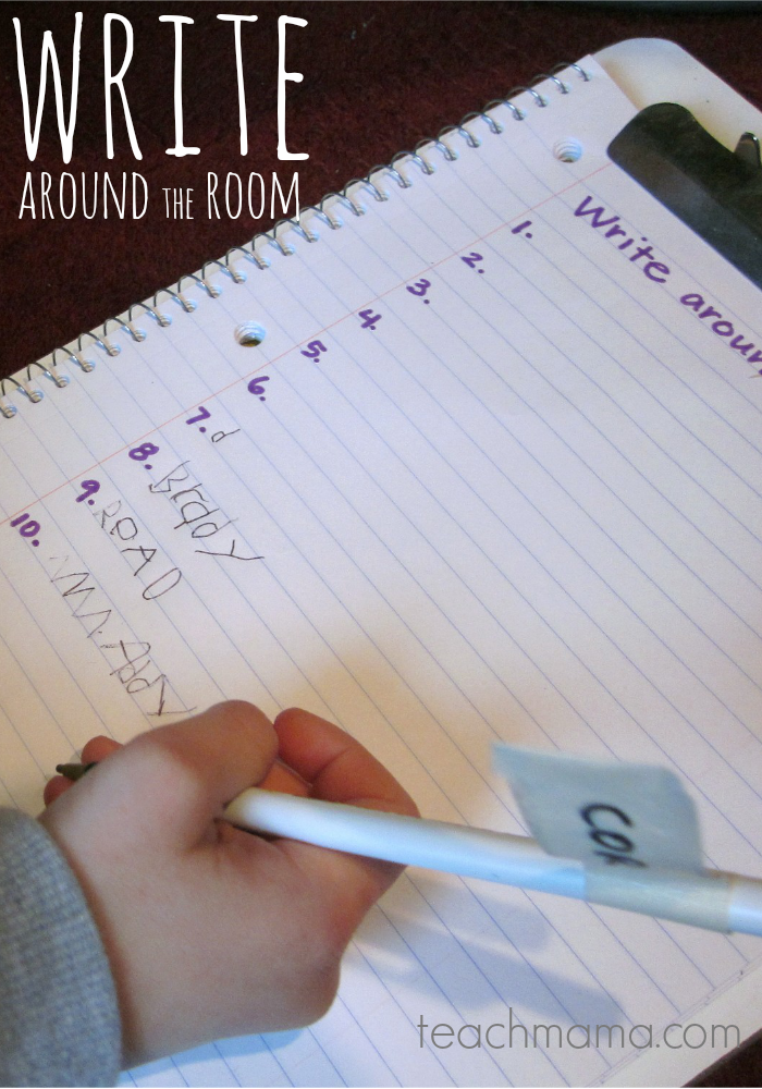 write around the room | teachmama.com