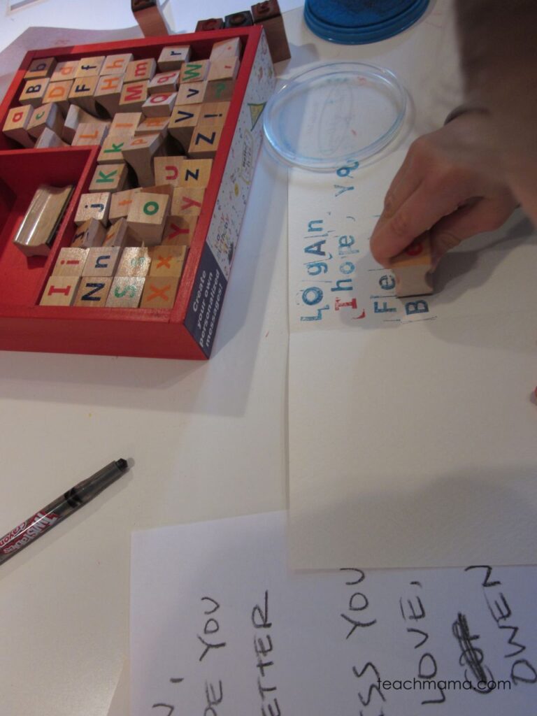 stamp to spell | early literacy | spelling | teachmama.com