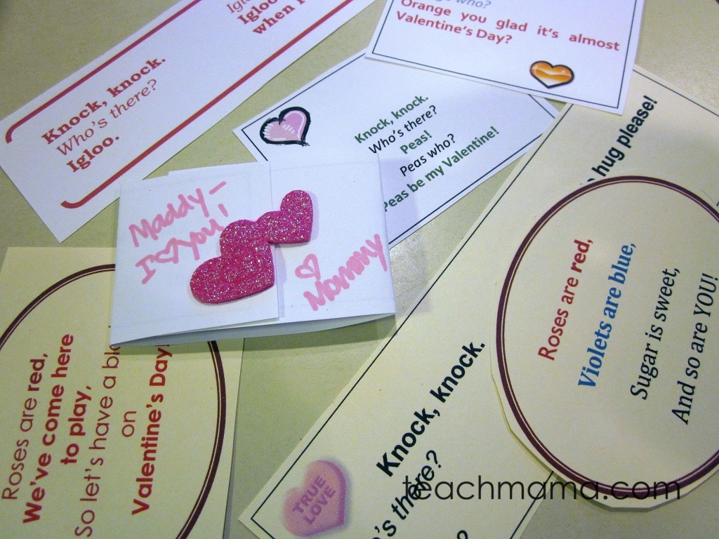 valentines day joke notes | free printables on teachmama.com