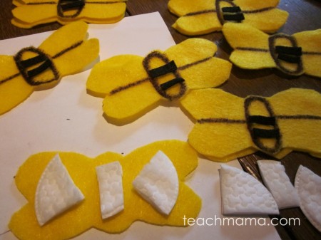 how to make bumblebee wands, pens, and buzzy birthday fun