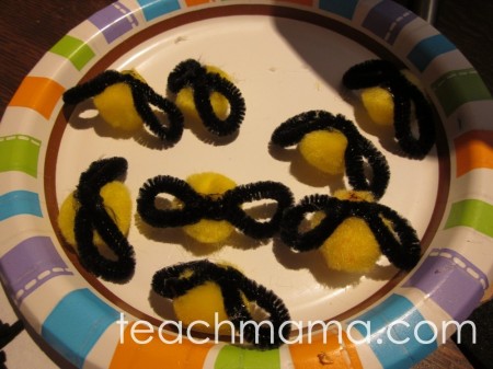how to make bumblebee wands, pens, and buzzy birthday fun