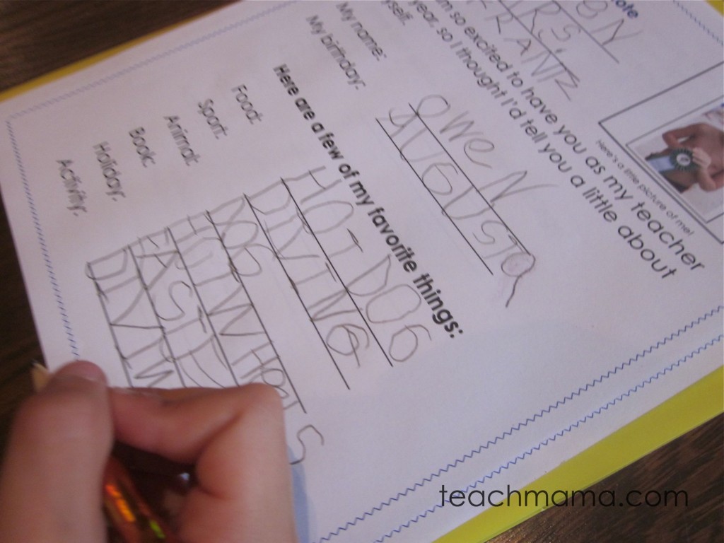 hello teacher notes