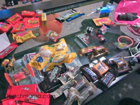 how to use halloween candy for fun learning