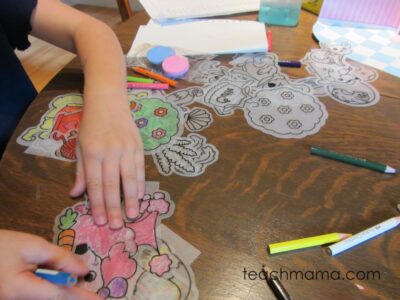 counting, identifying, and writing numbers during play