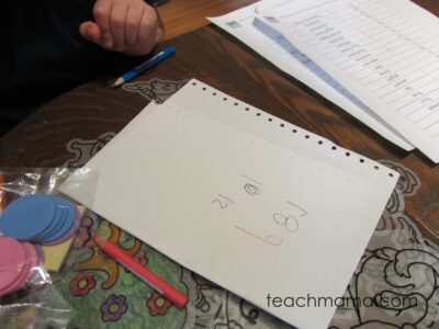 counting, identifying, and writing numbers during play