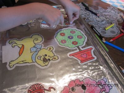 counting, identifying, and writing numbers during play