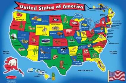 usa floor map puzzle