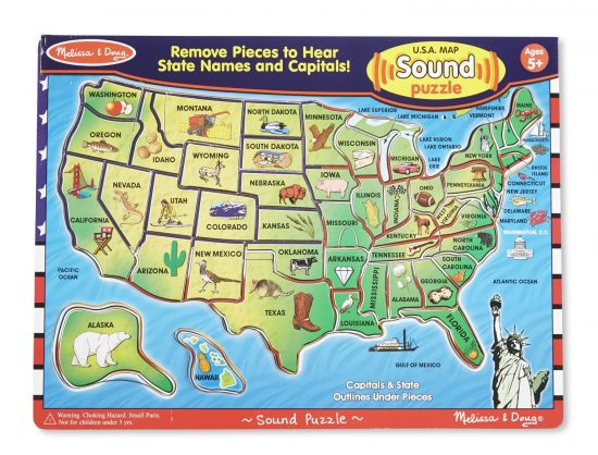 usa puzzle with sound