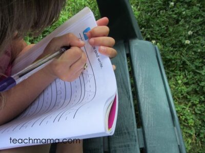 how to get kids to stop, observe and write
