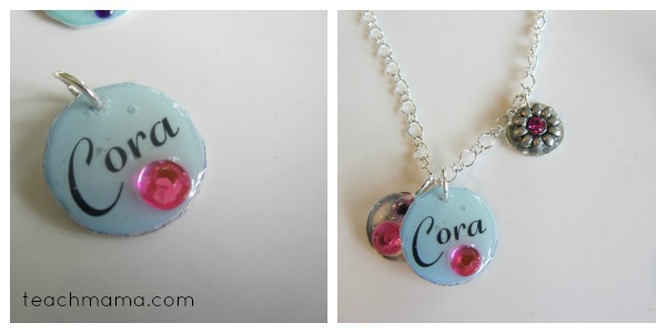 homemade name necklaces for girls and boys cora