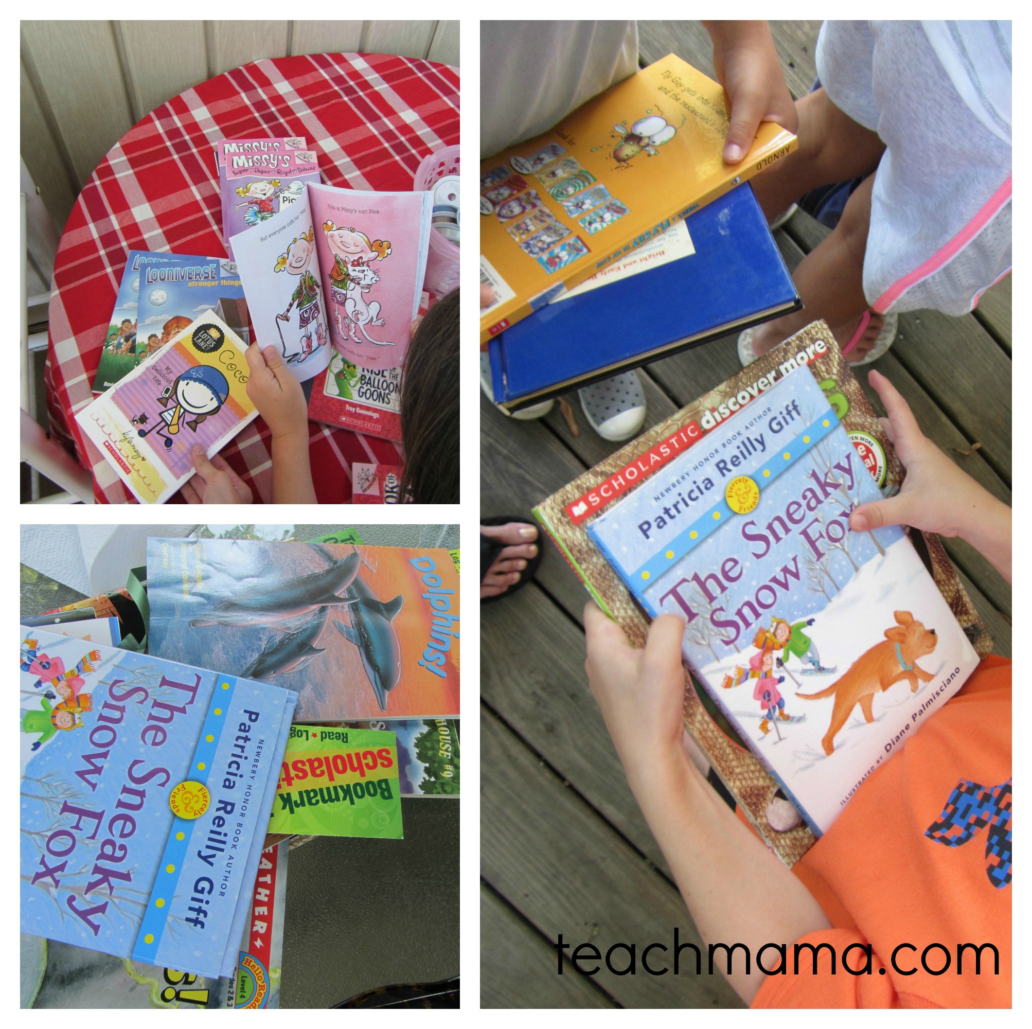 summer reading book swap collage 