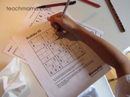 sudoku  tabletop surprises