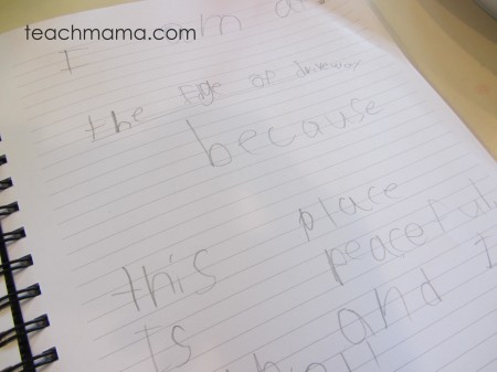 descriptive writing tabletop surprises -