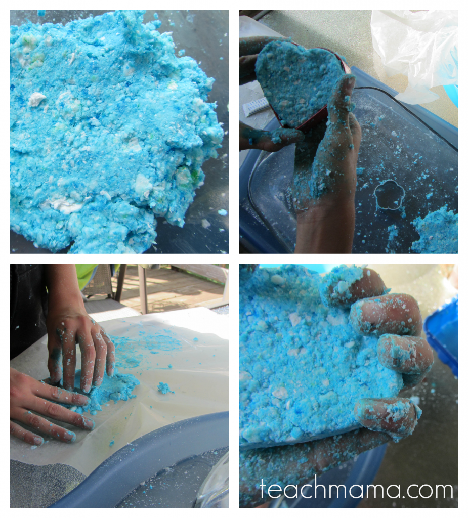 soap dough soap play with blue