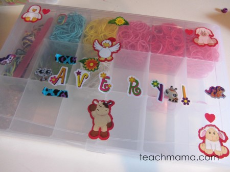 rainbow loom avery's box