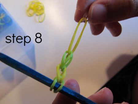 rainbow loom bracelets without the loom step 8