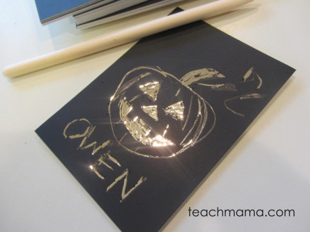 new ideas for halloween treats scratch art
