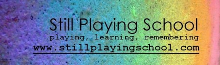 still playing school