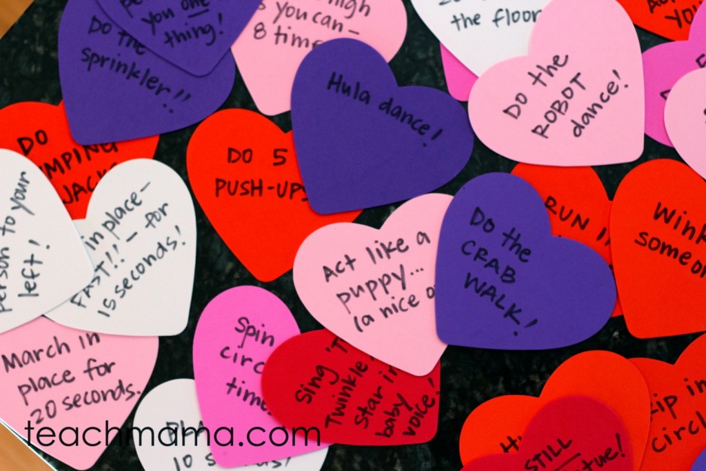musical hearts reading, moving, & crazy-fun kid game teachmama.com