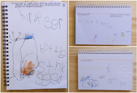 Literacy-rich-environment-labeling-drawings-An-Everyday-Story