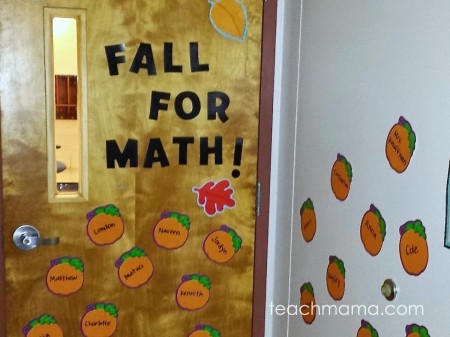 fall classroom decor- quick and easy for teachers and parents