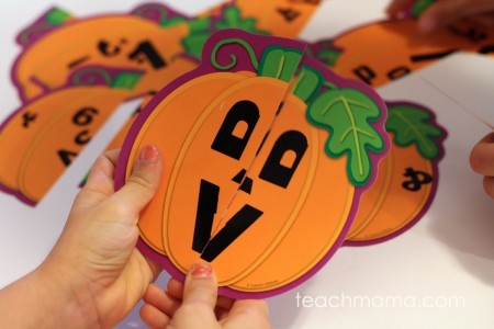 pumpkin match game | teachmama.com 