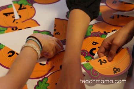pumpkin match game | teachmama.com 
