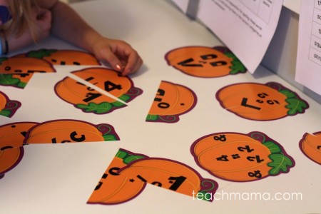 pumpkin match game | teachmama.com 