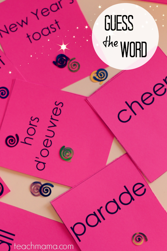 new years eve guess the word game