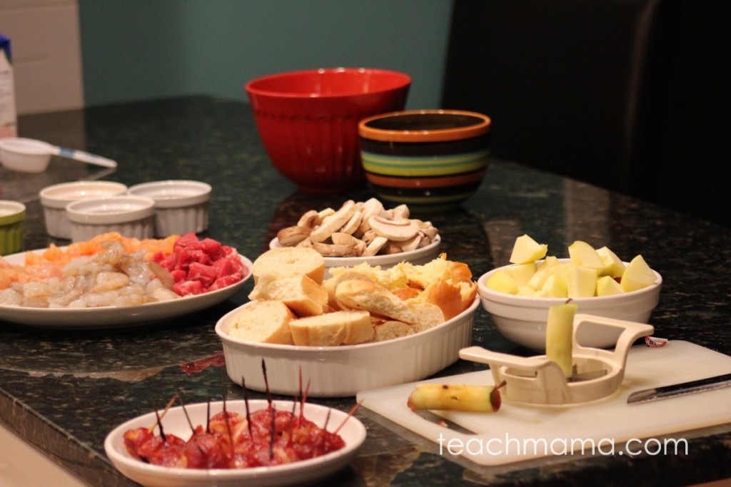 how to do a family fondue night: teachmama.com