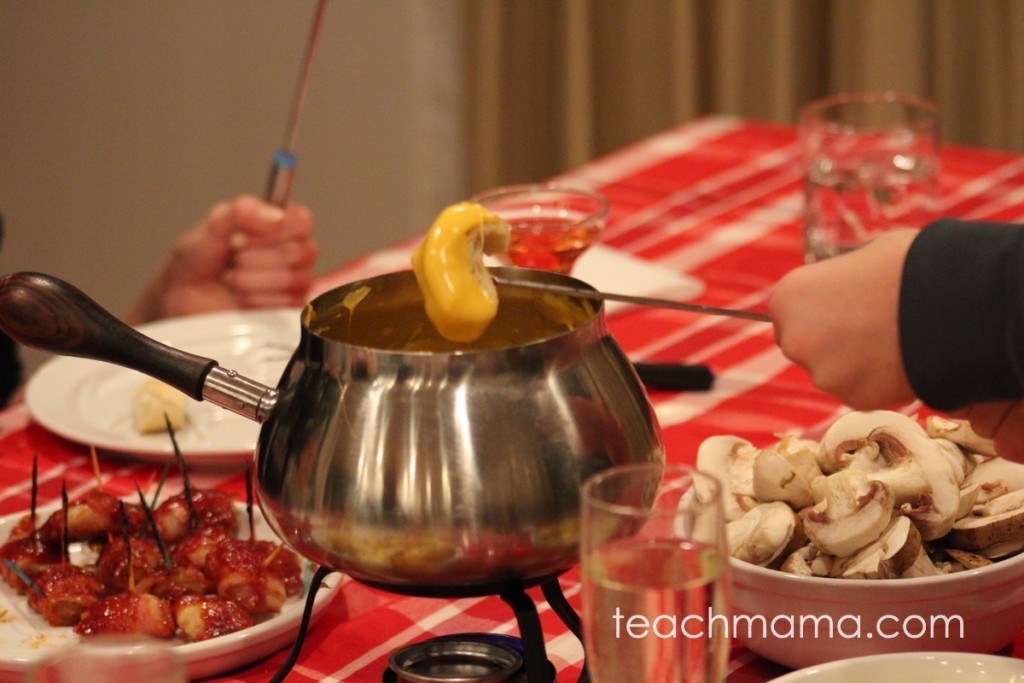 how to do a family fondue night: teachmama.com