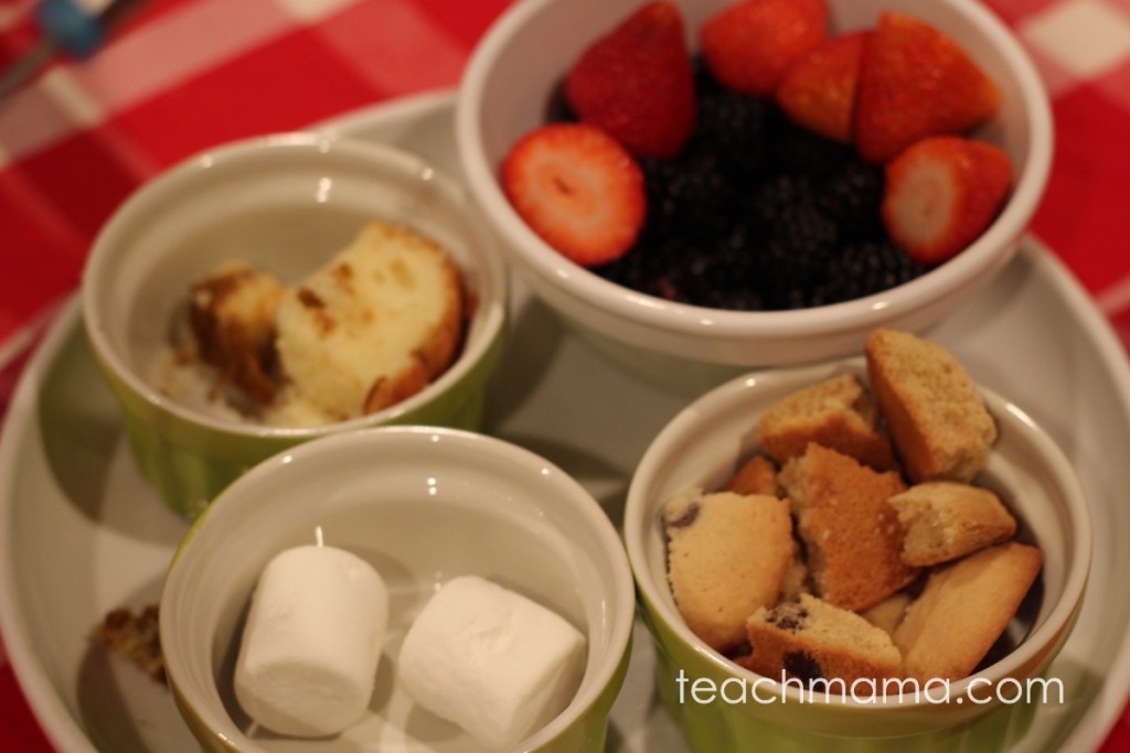 how to do a family fondue night: teachmama.com