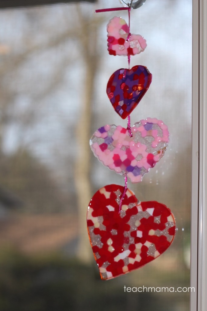 melted bead suncatcher  the artful year  teachmama.com 