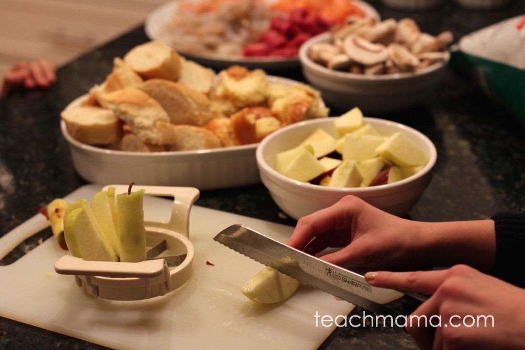how to do a family fondue night: teachmama.com