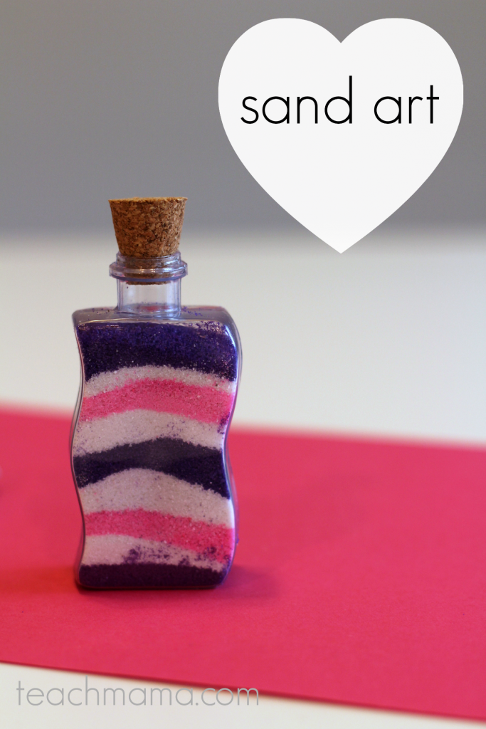 valentine's day class party ideas: sand art | teachmama.com
