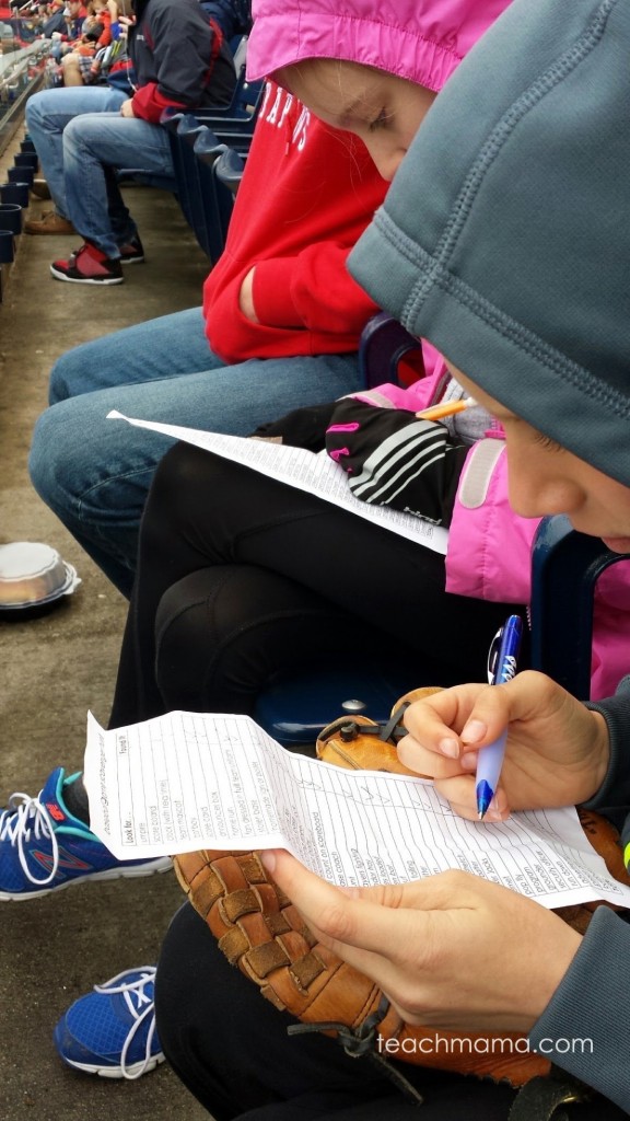 baseball game scavenger hunt | teachmama.com
