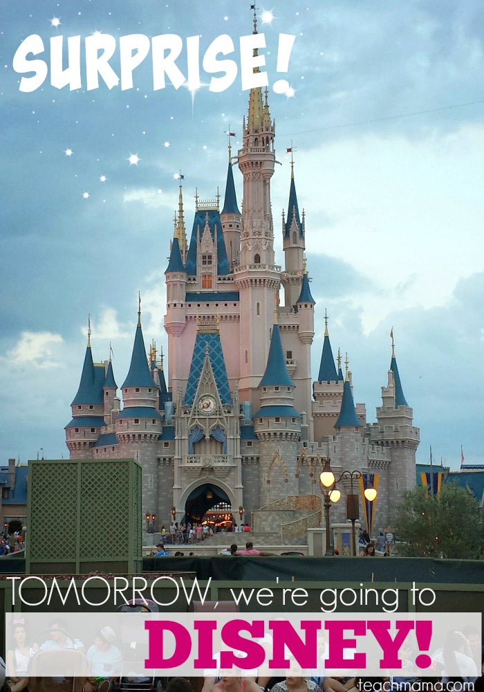 Disney SUPRISE  teachmama.com