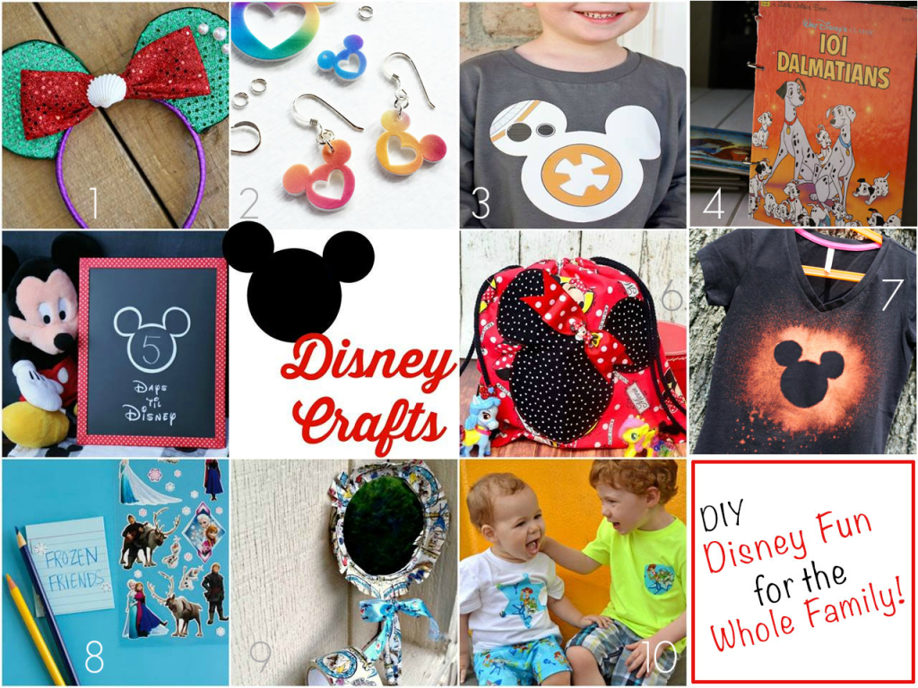 disney crafts round up numbered
