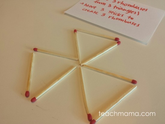 matchstick math: patterns, puzzles and critical thinking