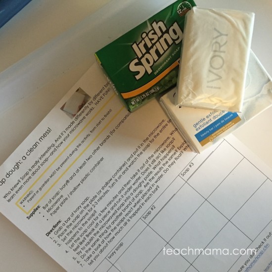 soap experiments: teachmama.com