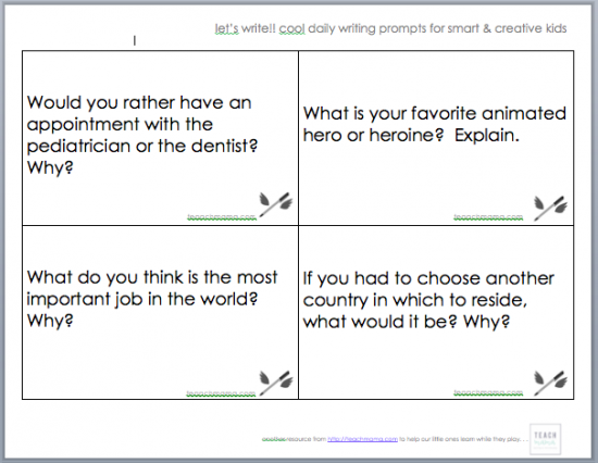 get kids to write | teachmama.com