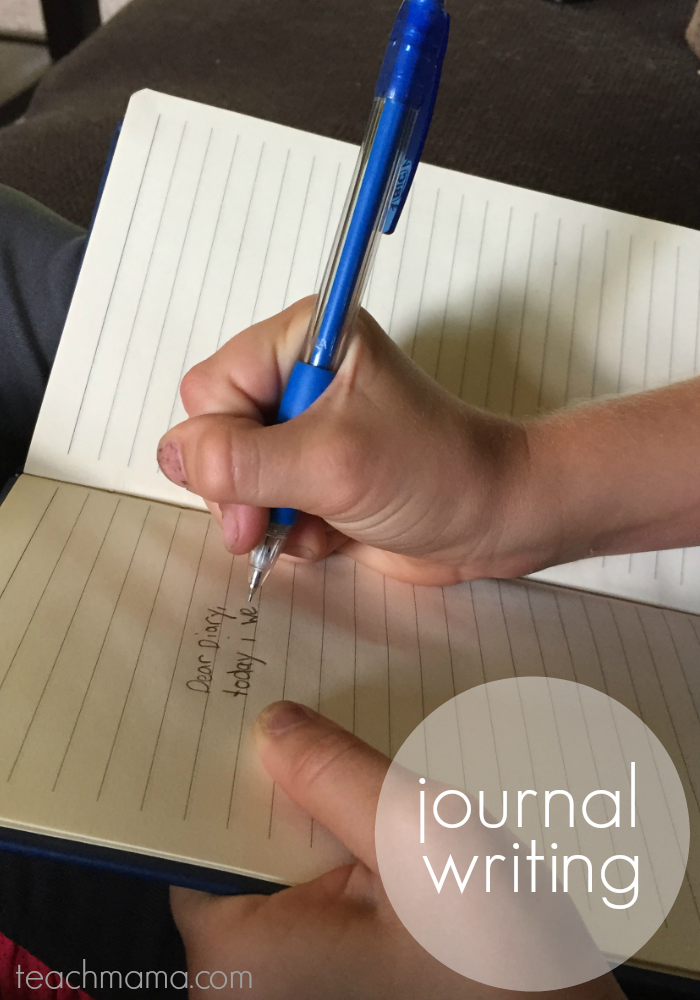 get kids writing | journal | teachmama.com