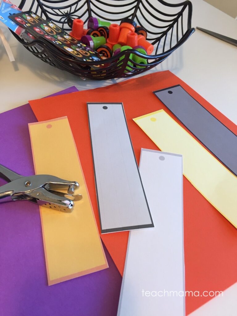 halloween bookmarks make your own teachmama.com